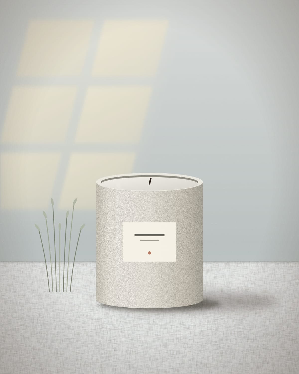 Hav candle in a hand-poured ceramic vessel