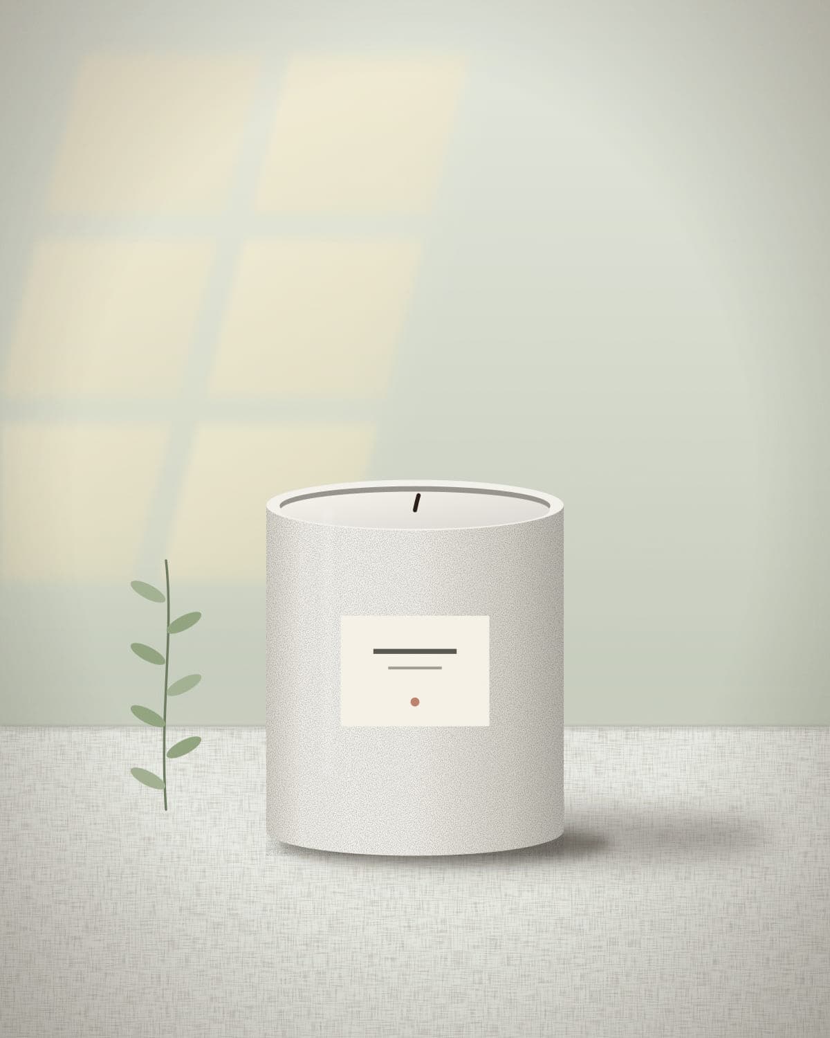 Morgendug candle in a hand-poured ceramic vessel